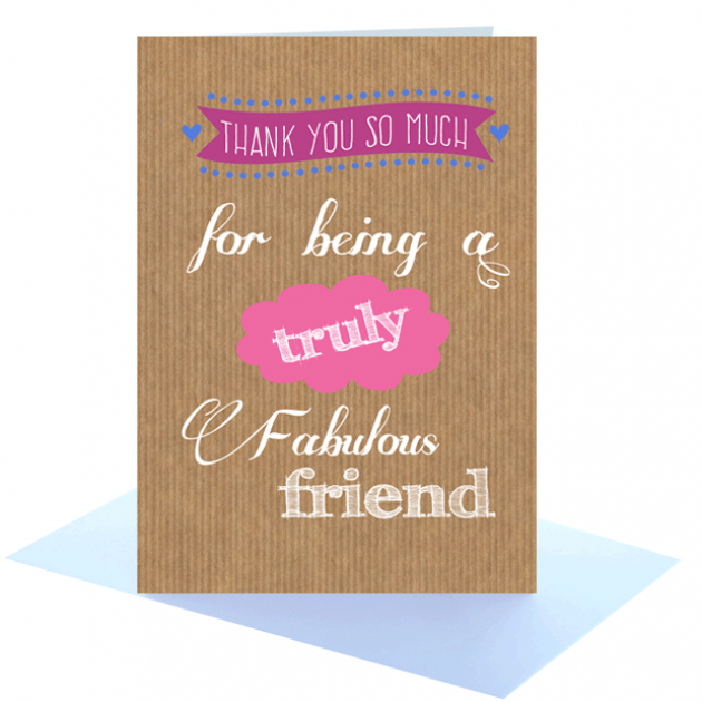 Hampers and Gifts to the UK - Send the Fabulous Friend Greeting Card 
